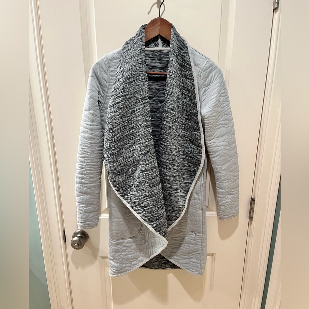 Soybu Reversible Gray Wrap/Cardigan